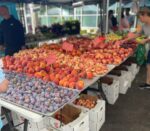 Farmers market fruit stand